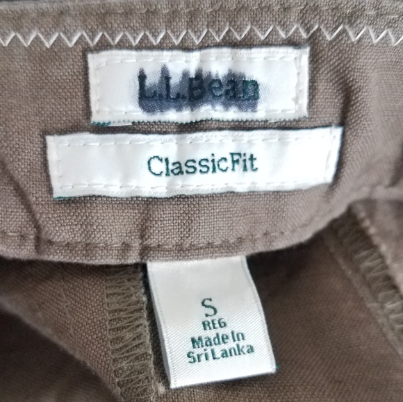 LL Bean Classic Fit Linen Cotton Blend Size Small - Picture 5 of 6